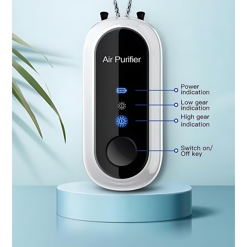 Wearable Air Purifier,Portable Negative Ion Generator Necklace,Efficient Ion Purification Smoke,Peculiar