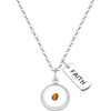 KJWLOP Mustard Seed Charm Bracelet Necklace Christian Gift Religious Inspirational