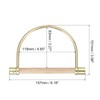 sourcing map Semicircle Purse Handles Frame, 2Pcs 6.18" Metal Purse
