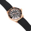 Men Field Watch Mineral Glass 50M Waterproof Silicone Strap Luminous