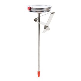 Termómetro para Freír de Acero Inoxidable con Esfera Grande 5 cm, Mecánico sin Pilas, Rango 50-300 °C para Cocinar en Sartén y Parrilla, Ideal para Aceite y Comida al Horno
