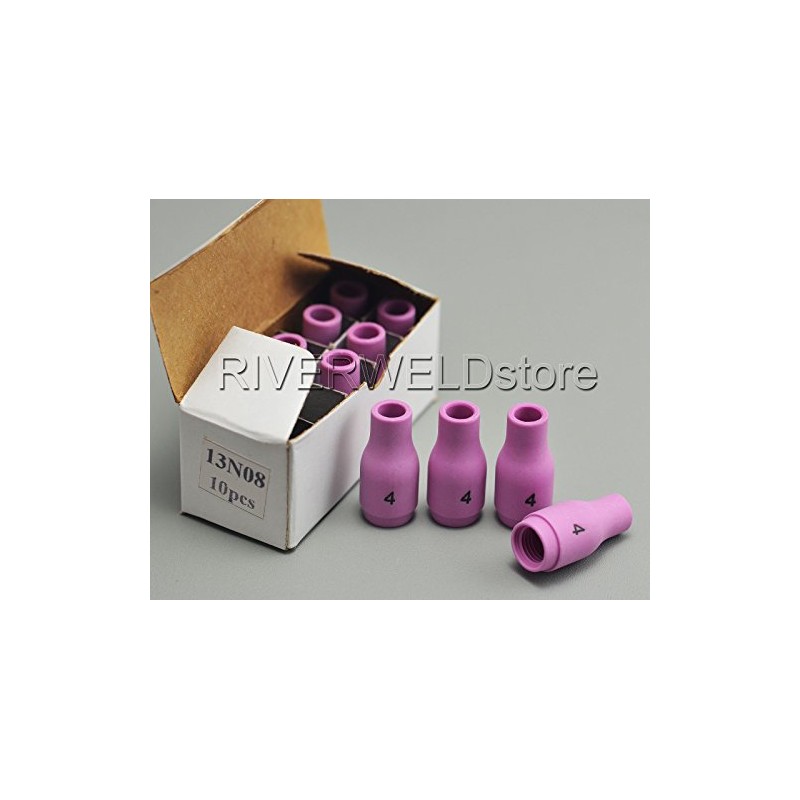 RIVERWELD TIG Alumina Nozzle Ceramic Cups 13N08 4# 1/4" 6.5mm