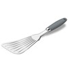 304 Stainless Steel Fish Spatula, Non-Slip Ergonomic Handle Slotted Spatula,