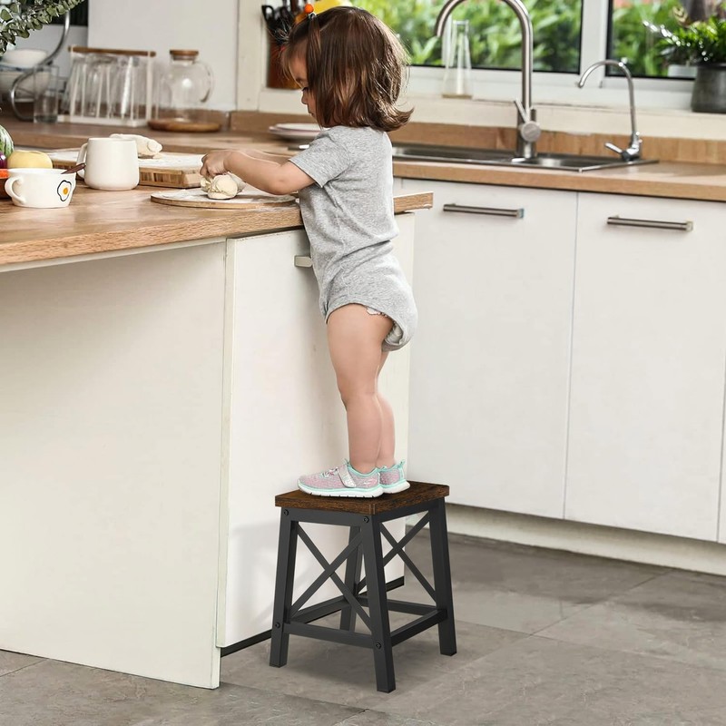 YINMIT Step Stools for Adults and Kids, Wooden Small Step