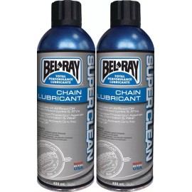 Bel-Ray 2 Aerosol Bottles 400ml Bel-Ray Super Clean Chain Lube Motorcycle ATV