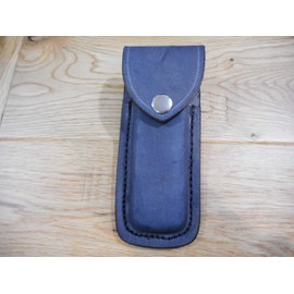 Black Distressed Rustic Leather Knife Sheath. Left or Right Draw. Made for a Buck 110 or Similar