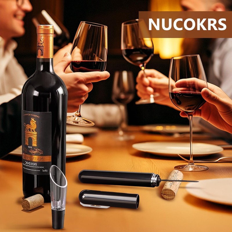 Air Pressure Wine Bottle Opener and Wine Pourer - NUCOKRS