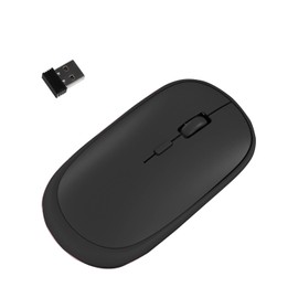 SDGSQHA Wireless Mouse for Laptop, Ultra Slim & Silent Mouse, 2.4GHz Noiseless Mouse with USB Receiver for PC Tablet, Computer, Notebook - Black