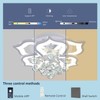 AHAWILL Modern Ceiling Light,Crystal Flush Mount LED Chandelier Ceiling Flower