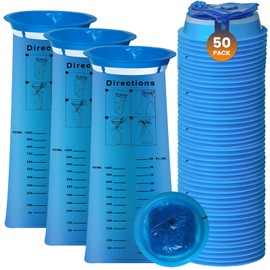 YTian rain 50 Pack Emesis Bag, Disposable Vomit Bags, Disposable Emesis CareBag with Super Absorbent Pouch- Absorbs 40 oz