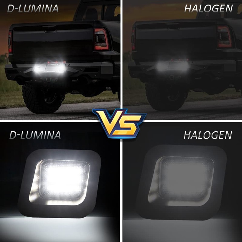 D-Lumina Luces LED para matrícula de montaje de lente ahumada