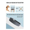 Slow Feeder Dog Bowls with Wooden Stand, Ceramic Fun Slow