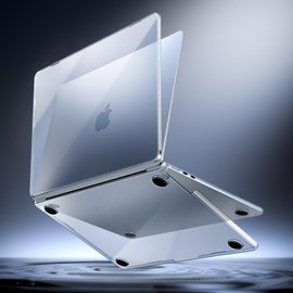 ProCase Hard Shell Case for MacBook Air 15 inch 2025 2024 2023 2022, M4 A3241, M3 A3114, M2 A2941, Laptop Cover for MacBook Air 15.3" -Skyblue