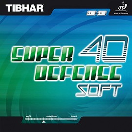 Tibhar Belag Super Defense 40 Soft, black, 1,6 mm