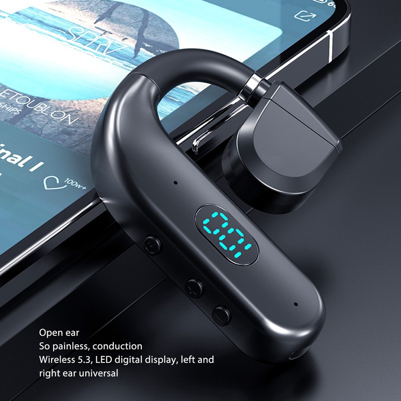 Bluetooth Headset BT 5.3 Noise Cancelling HD Calls Long Battery