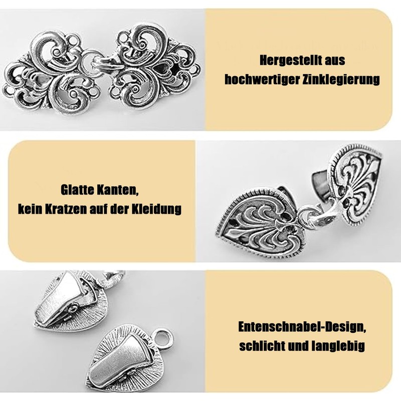 QZKJQDD vintage sweater clips, 13mm, Metal