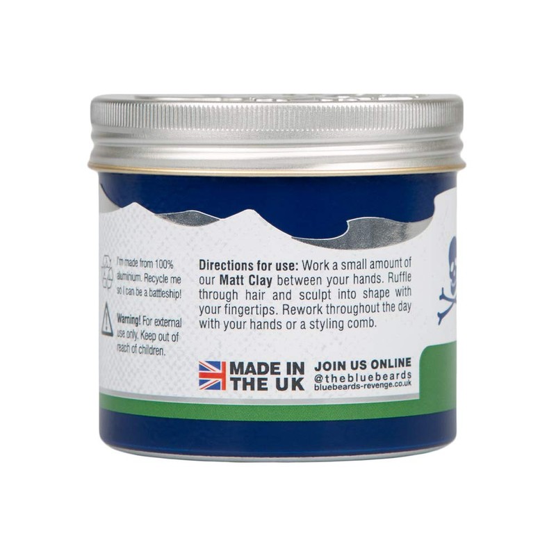The Bluebeards Revenge, Texturising Hair Styling Matt Clay For Men,