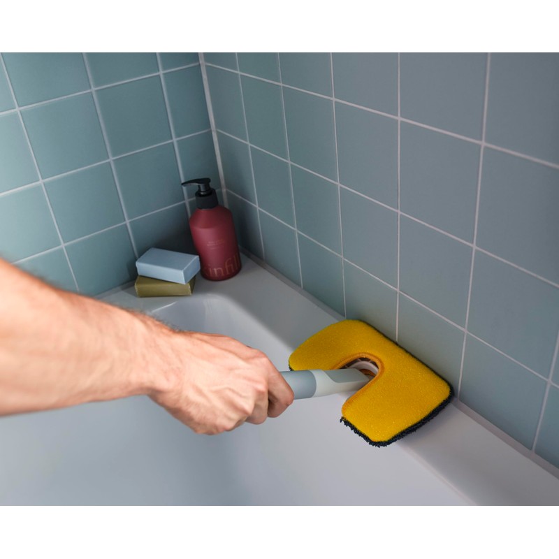Joseph Joseph CleanTech 2-in-1 Bathroom Tub Shower Cleaning Scrubber with