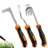 NCOALE Weed Cutter with Handle, Set of 3 Stainless Steel