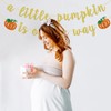Banner con texto en inglés «A little Pumpkin Is On