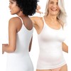 SHAPERMINT Womens Tops 2-Pack - High Compression Scoop Neck Cami