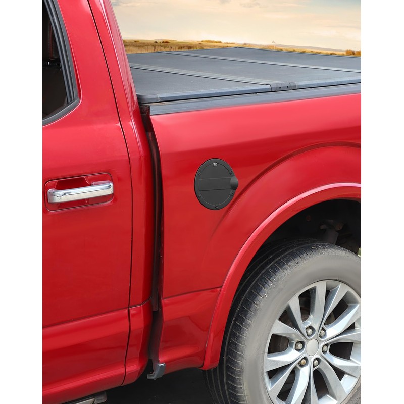 Voodonala Gas Tank Cap Cover Fuel Door Trim with Lock