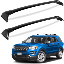 Tuyoung 220lbs Roof Rack Cross Bars Compatible with Ford Explorer 2016 2017 2018 2019 (Base/XLT/Limited/Sport/Platinum), Aluminum Crossbars Rooftop Cargo Bag Bike Luggage Carrier