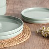 HaWare Stoneware Dinnerware Sets, 12-Piece Plates and Bowls Set for