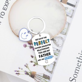 OEHEDOU Funny Christmas Gifts For Dad From Daughter Dad Gifts For Christmas Stocking Stuffers For Dad Daddy Father Papa Birthday Gifts From Daughter Dad Gifts For Birthday Dad Gift Keychain
