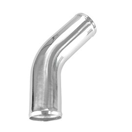 Ucreative 45 Degree Aluminum Alloy Tube Intercooler Pipe Air Intake Tube Silver Tone for Car OD: 3.0 Inch (76mm)