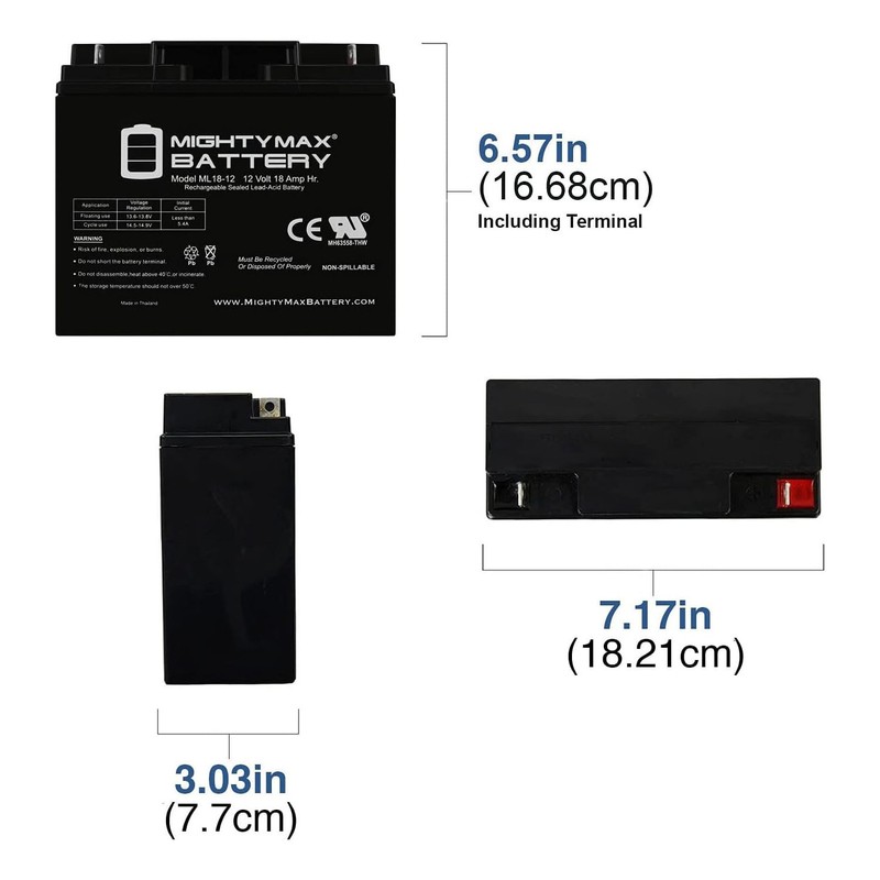 Mighty Max Battery 12 Volt 18 AH NB SLA Battery