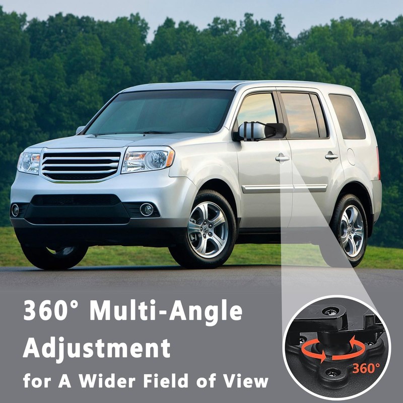 Towing Mirror with 360 Degrees Rotation, Stable Clamp On Tow