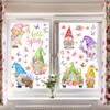 Vibrant Spring Gnome Window Clings for Glass Windows - 9