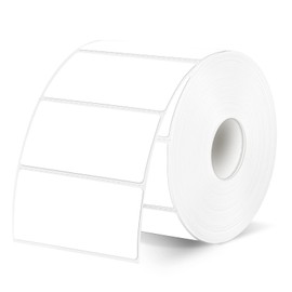 YEGAWEN 2"x1" Thermal Sticker Labels, White Self-Adhesive Barcode Label Paper for Direct Thermal Printer, Waterproof Multi-Purpose Rectangle Address Shipping Mailing Stickers, 300 Sheets/Roll