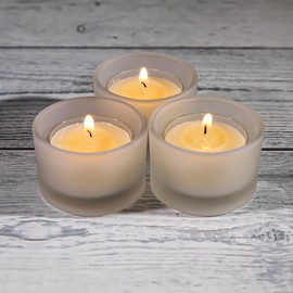 Richland® Tealight Candles Ivory Clear Cup Vanilla Scented Set of 500