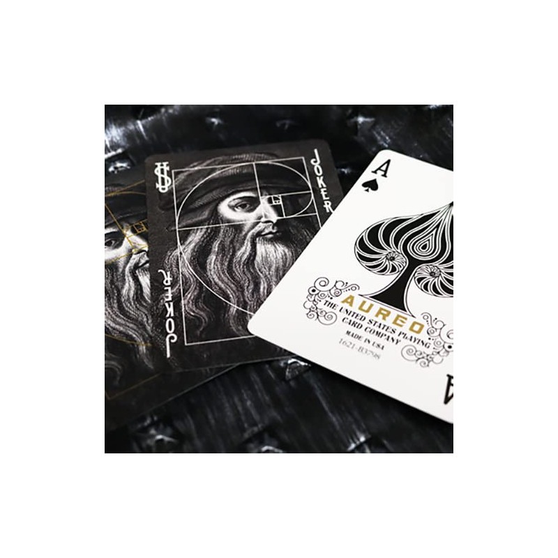 USPCC Bicycle Aureo Black Playing Cards
