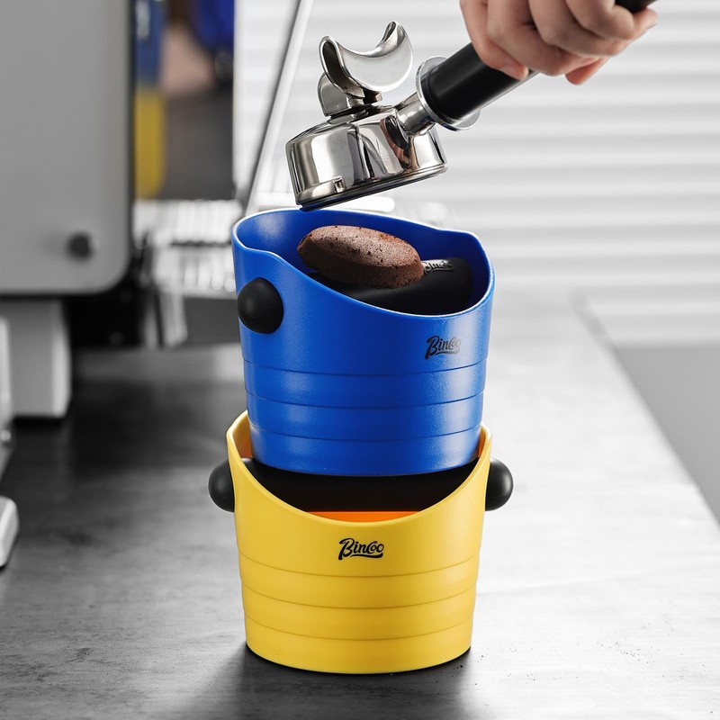Espresso Knock Box, 0.5L Coffee Ground Knock Box,Shock-Absorbent Barista Style