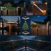 TSUNESLUX 12 Pack Solar Post Cap Lights Outdoor, 2 Modes
