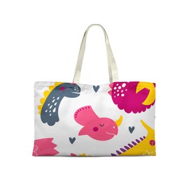 Le Jardin du Lin Printed Shopping Bag, Reusable Bag, Foldable, Fabric Bag with Two Long Handles, Size: 50 x 40 cm