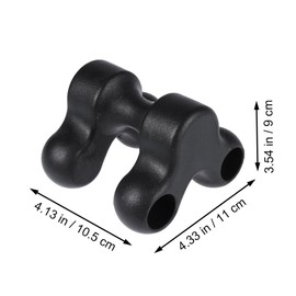 Outanaya Self Massager Point Tool for Deep Tissue Relief Cervical Spine Massager Lightweight Portable Design for Neck Back Shoulder Leg Massage Black