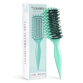 Cepillo para Cabello Rizado, 2025 Cepillo Definidor de Rizos Cepillo Ventilado para Rizos, Ondas y Espirales Definidos sin Esfuerzo, Cabello Húmedo y 