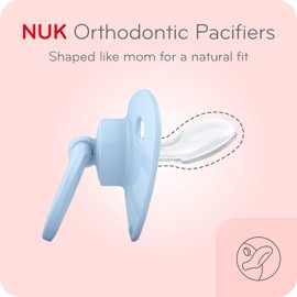 NUK Orthodontic Pacifiers, Boy, 0-6 Months, 2-Pack