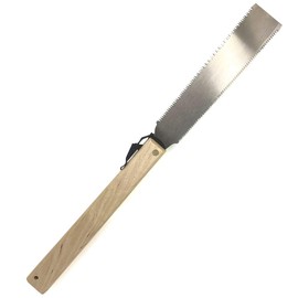 HACHIEMON Japanese Ryoba Pull Saw Double Edge Portable Hand Saw 210mm (8.3 Inch) for Woodworking Compact and Smoothly - Made in Japan