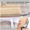 Toptablecloths Transparent PVC 1.5 mm Waterproof Oilproof Table Cover (17.7"x17.7"