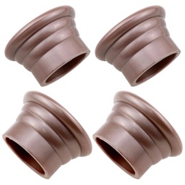 Yocimango Sturdy and Durable Window Curtain Rod Cap Rose Gold Plastic Curtain Rod End Plug Cap Curtain Rod Plug 28mm 1.1Inch Diameter Roman Rod End