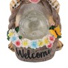 Solar Powered LED Light Dog Statue Decoration Solar Powered Puppy