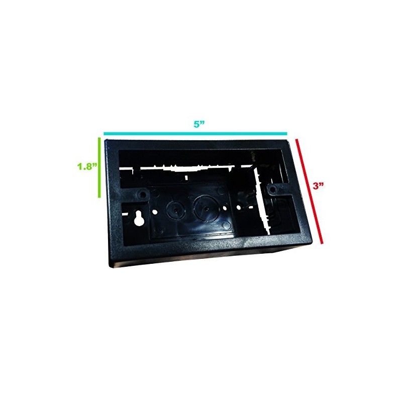 Electriduct 500 Series Raceway Accessory Single Junction Box (Black)