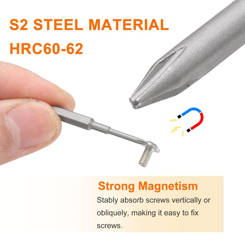 sourcing map 3pcs Y000 Tri Wings Screwdriver Bit 5/32" Hex