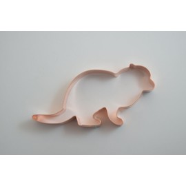 Dwarf Mongoose Cookie Cutter 4.5-Inch Handcrafted Copper Baking Tool, Made in the USA