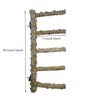 Allazone 3 PCS Nature Wood Bird Ladder Perch Nature Wood